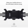 E-Go Holder 360° Rot Electric Scooter/Bike iki 6.5" By SBS Juodas