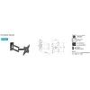 eStar TV Laikiklis/Wall mount 14"55"35kgV180°H15° CP302