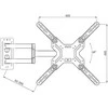 eStar TV Laikiklis/Wall mount 22"65"30kgV180°H15° CP303