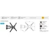 eStar TV Laikiklis/Wall mount 22"65"30kgV180°H15° CP303