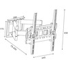 eStar TV Laikiklis/Wall mount 22"65"40kgV180°H15° CP412