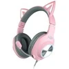 Foxxray FXR-BAL-62 PK ShinyCat Ausinės Žaidimams su laidu Rožinė/Pilkas