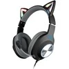 Foxxray FXR-BAL-62 BK ShinyCat Ausinės Žaidimams su laidu Juodas/Pilkas