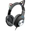 Foxxray FXR-BAL-62 BK ShinyCat Ausinės Žaidimams su laidu Juodas/Pilkas