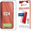 „Displex Juodas“ – „Samsung Galaxy S24“ viso ekrano 3D apsauginis stiklas