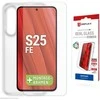 „Samsung Galaxy S25 FE“ tikras ekrano stiklas + dėklas, pagamintas iš „Displex“ skaidraus