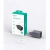 Sieninis įkroviklis 67W 2xUSB-C, 1xUSB, PD GaN by Aukey Dark Pilkas