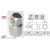 Yato Adapteris 1/4 į 3/8