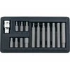 Antgalių rinkinys 15 d.10mm ilgų trumpų Hex metalinė dėž.(H4-H12)
