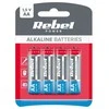 Baterijos elementas Rebel AA (LR6) 1.5V Alkaline 4vnt.
