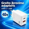 Greitojo įkrovimo adapteris HC176 40 W
