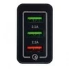 Įkroviklis 220V greito krovimo 2xUSB/2.1A +1USB/QC3.0