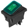 Carmotion Jungiklis klavišinis DC elektros žalios sp.,12V/24V ,AC