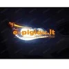 Juostelė šviečianti LED 30cm ilgis balta sp.klijuojama prie žibintų 2vnt