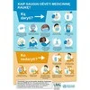 Kaukės su gumyte 3sl. medicininės mėlyna sp. 50vnt.