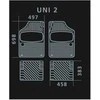 Kilimėliai universalūs automobiliui guminiai ZPV UNI 2B