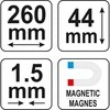 Kontūrų matuoklis ,šablonas ,trafaretas profiliams | 260 mm