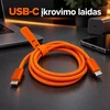 Laidas greitojo pakrovimo 1M USB-C-USB-C DC356-2 240W