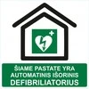 Lipdukas "Defibriliatoriaus ženklas" 200x200mm