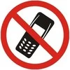 Lipdukas Kalbėtis telefonu draudžiama ø85 mm