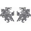 Lipdukas Vytis ANTHRACYT sp. 2vnt veidrodinis 26x26cm