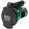 Lizdas elektros EURO automobilio 12/24V 20A MAX