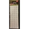 Padukai baldų kojoms, balti, apvalūs 20mm, 44vnt