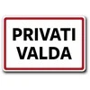 Plastikinė lentelė PRIVATI VALDA 200x300mm
