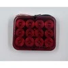Žibintas LED 100x80x25mm priešrūkinis raud.gal. 12LED 12V