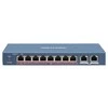 Hikvision 10 prievadų 8 PoE prievadų komutatorius DS-3E0310HP-E