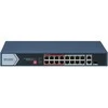 Šakotuvas Hikvision 18 prievadų, 16 PoE prievadų komutatorius Hik-vision DS-3E0318P-E/M(C)