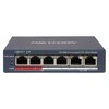 Komutatorius 6 prievadų Hikvision DS-3E0106P-E/M(B)