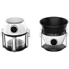 4 in 1 karšto oro gruzdintuvė su stikline taure, griliu ir puodu, 4 l FIT2, 1200 W, 16 programų