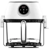 4 in 1 karšto oro gruzdintuvė su stikline taure, griliu ir puodu, 4 l FIT2, 1200 W, 16 programų