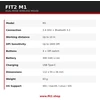 Belaidė pelė FIT2 M1, 2,4 GHz + Bluetooth 5.2, įkraunama, 1600 DPI, juoda