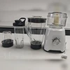 Daugiafunkcis blenderis 4 in 1, 1500 W, 1,6 l ąsotis, smulkintuvas, malūnėlis ir gertuvė, baltas