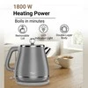 Elektrinis virdulys FIT2 YD-1830 1.8L 1800W dvigubų sienelių, neįkaistantis, pilkas