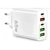 Įkroviklis 65W GaN 5 prievadų USB-A ir USB-C spartusis PD QC3.0 EU kištukas
