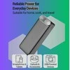 Greitojo įkrovimo išorinė baterija FIT2 K52-6 20000mAh 22.5W su įmontuotais kabeliais, juoda