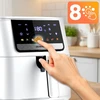 Karšto oro gruzdintuvė Berdsen BD-662 1700W 6,5L su liečiamu skydeliu ir 8 programomis, balta