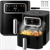Karšto oro gruzdintuvė RETOO OR1292-1 5,5L 1500W su 8 programų ir Touch LED