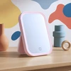 Makiažo veidrodis su apšvietimu Livoo DOS224P LED su jutikliniu valdymu 1000mAh USB-C rožinis