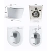 Pakabinamas klozetas be apvado FIT2 7007, 570 mm, su lėto nusileidimo dangčiu, dvigubas nuleidimas 3/6 L, suderinamas su Geberit