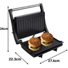 Panini keptuvė ir kontaktinis grilis SL-106, 1000 W, nepridegančios plokštės, juoda