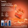 Belaidės TWS ausinės REMAX CozyBuds 6C Clear Bluetooth 5.3 ENC IPX4: Spalva - Oranžinė