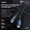 REMAX Colorful Light 2.4A duomenų perdavimo kabelis RC-152a (USB-Type C ): Spalva - Juoda