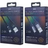 USB-C Remax Colorful Light laidas, 1 m, 2.4 A (juodas)