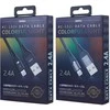 USB laidas Lightning Remax Colorful Light, 2.4A, 1m (juodas)
