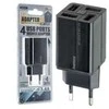 Sieninis įkroviklis Remax, RP-U43, 4x USB, 3.4A (juodas)