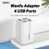 Sieninis įkroviklis Remax, RP-U43, 4x USB, 3.4A (juodas)